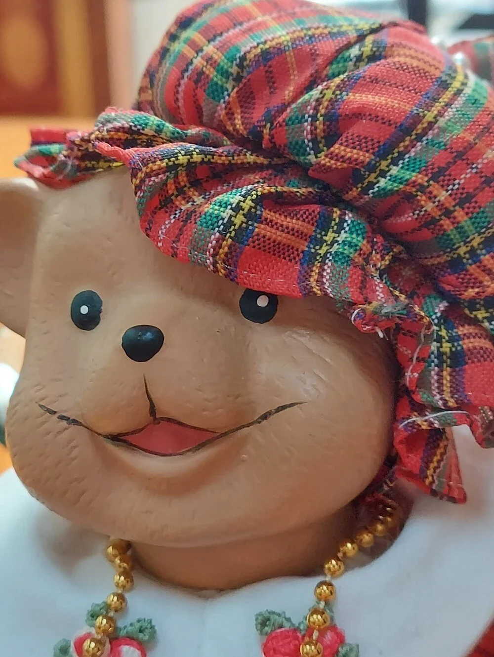 Vintage Porcelain Musical Bear